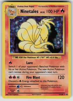 Ninetales 15/108 Holo Rare Evolutions Pokemon Holo Lightly Played - Image 1