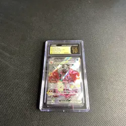 Charizard Ex 074 CGC Pristine Paldean Fates Tin Black Star Promo - Image 1