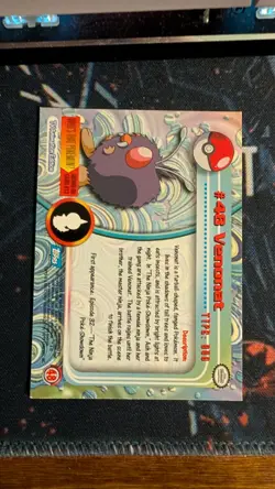 Pokemon Topps - #48 Venonat Blue Label - Image 2