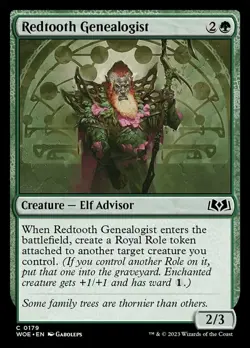 x1 Redtooth Genealogist - Foil - Wilds of Eldraine - NM - MTG - Image 1