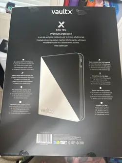 Vault X Exo-Tec Zip Binder XXL SV10.5 16 Pocket Black Bolt White Flare Pokemon - Image 2