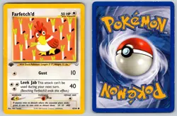 Farfetch'd 43/64 1st Edition Common Neo Revelation Pokemon Moderately Played - Image 3