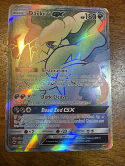 Pokemon Darkrai GX 158/147 Secret Rare Rainbow Holo Burning Shadows Sun & Moon - Image 1