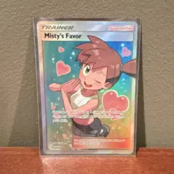 Pokemon Company Misty's Favor 235/236 Unified Minds UR Holo Full Art Supporter - Image 1