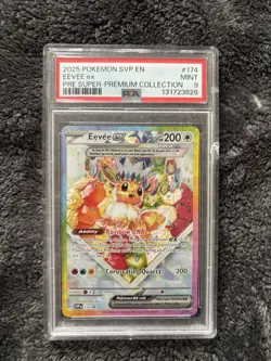 Pokemon Eevee ex #174 SV Scarlet & Violet Promo Holo English PSA 9 - Image 1