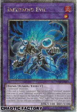 YUGIOH Quarter Century Secret Rare BLTR-EN013 Infernoid Evil 1st Edition NM - Image 1