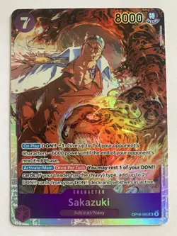 One Piece The Time Of Battle Sakazuki OP16-065 SR English - Image 1
