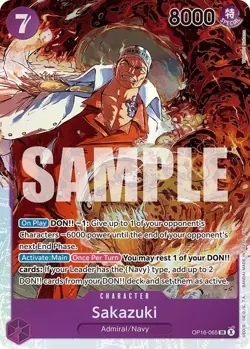 One Piece TCG -Sakazuki OP16-065 SR The Time of Battle ENG NM - Image 1