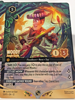 Disney Lorcana TCG Woody Jungle Guide Set Championship promo 53/P3 NON FOIL - Image 2
