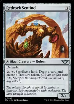 x1 Redrock Sentinel - Outlaws of Thunder Junction - NM - MTG - Image 1