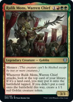 x1 Rulik Mons, Warren Chief - Dominaria United - NM - MTG - Image 1