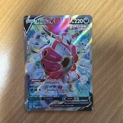 Pokemon TCG 2021 Fusion Strike Ultra Rare Full Art Hoopa v Card 253/264 - Image 1