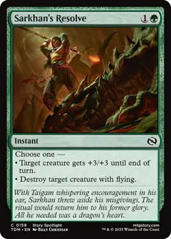 x1 Sarkhan's Resolve - Tarkir: Dragonstorm - NM - MTG - Image 1