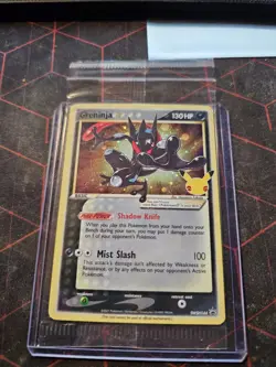 Pokemon Celebrations Greninja Gold Star SWSH144 Black Star Promo Sealed - Image 1