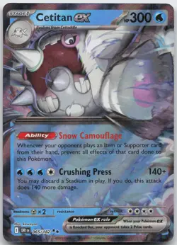 CETITAN EX 065/182 DOUBLE RARE DESTINED RIVALS POKEMON HOLO NM - Image 1