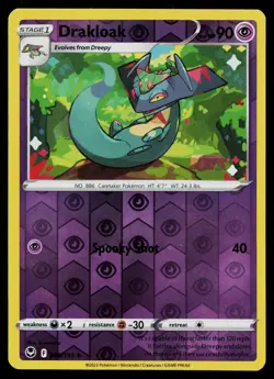 DRAKLOAK 088/195 UNCOMMON SILVER TEMPEST POKEMON REVERSE HOLO NM - Image 1