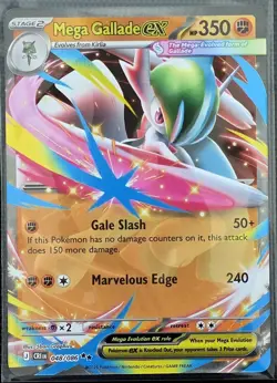 Mega Gallade ex 048/086 Double Rare Chaos Rising Pokemon TCG NM - Image 1