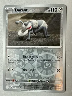 Pokemon TCG * SV White Flare * 070/086 Durant Uncommon * REVERSE HOLO * FRESH PK - Image 1