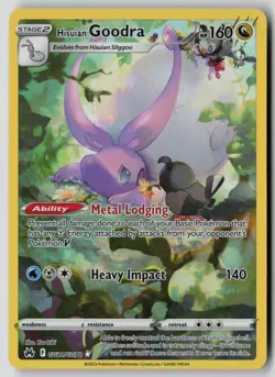 Hisuian Goodra GG21/GG70 Holo Crown Zenith Galarian Gallery Pokemon NM - Image 1