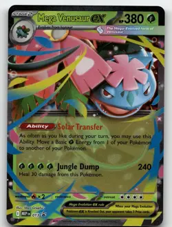 MEGA VENUSAUR EX 013 PROMO ME: MEGA EVOLUTION PROMO POKEMON NEAR MINT - Image 2