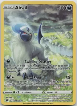 Absol GG16/GG70 Holo Crown Zenith Galarian Gallery Pokemon NM - Image 1