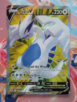 Pokemon TCG Lugia v Silver Tempest 185/195 Holo Ultra Rare MINT - Image 1