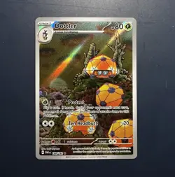 Pokemon TCG Dottler 184/182 SV04 Paradox Rift Holo Illus Rare 80 HP - Image 1