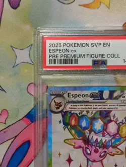 2025 Pokemon SVP EN #175 Espeon ex Promo Premium Figure Coll PSA 10 GEM MINT - Image 2