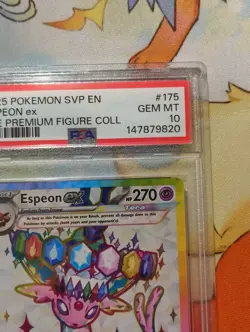 2025 Pokemon SVP EN #175 Espeon ex Promo Premium Figure Coll PSA 10 GEM MINT - Image 3