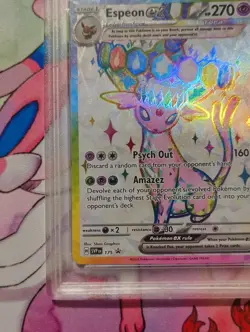 2025 Pokemon SVP EN #175 Espeon ex Promo Premium Figure Coll PSA 10 GEM MINT - Image 5