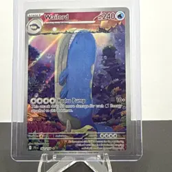 Pokemon TCG Wailord 162/159 Sv09 Journey Together IR Holo Full Art EN - Image 1