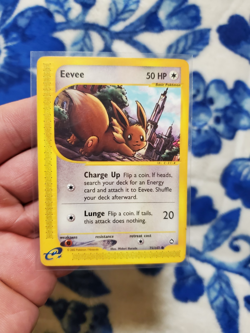 EEVEE - 75/147 - Aquapolis - Common - Pokemon Card -Mod Played - Image 1