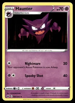 HAUNTER 084/202 UNCOMMON SWORD & SHIELD POKEMON - Image 1