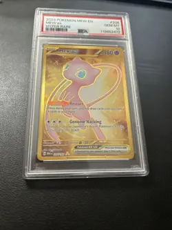 Hyper Rare PSA 10 GEM MINT Mew EX 205/165 Scarlet Violet Pokemon 151 English - Image 1