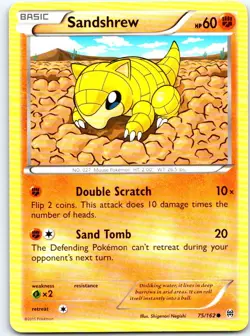 Sandshrew 75/162 Common BREAKthrough Pokemon LP - Image 1