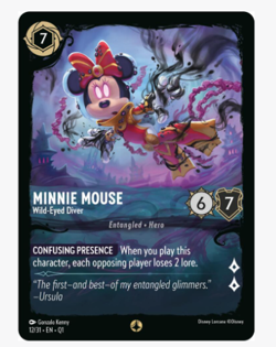 Disney Lorcana TCG Minnie Mouse - Wild-Eyed Diver 12/31 Promo EN - Image 1