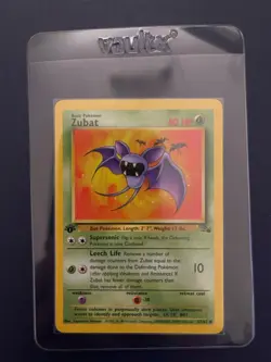 Pokemon TCG Zubat 1st Edition Fossil Common Card 57/62 Near Mint - Image 1