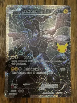 Zekrom 114/114 Celebrations Classic Collection Holo Pokemon TCG Card NM - Image 3
