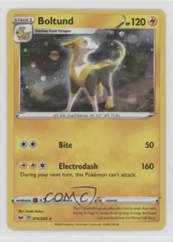 Boltund (Cosmos Holo) Pokemon Sword & Shield #076 - Image 1