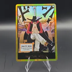 DON!! Card Dracule Mihawk Gold One Piece OP14 The Azure Sea's Seven NM - Image 1