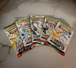 Pokemon TCG Scarlet & Violet Prismatic Evolutions x5 Booster Packs 50 Cards - Image 1