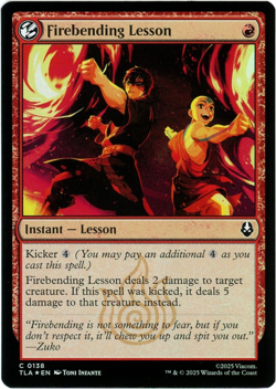 Firebending Lesson (Foil) - 0138 - Avatar: The Last Airbender TLA - MTG - NM/M - Image 1