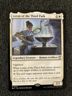 Magic The Gathering MTG - Loran of the Third Path - Commander: Bloomburrow - Image 1