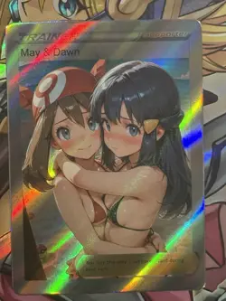 Pokemon Misty & Dawn Anime Waifu Custom DIY Trainer Art Sexy Pokemon card - Image 2