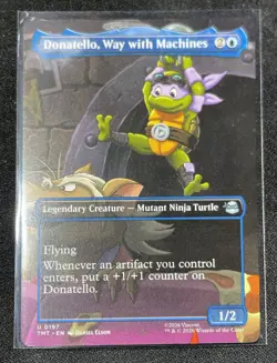 Magic: The Gathering (MTG) - Donatello, Way with Machines (Borderless) TMT U0197 - Image 1