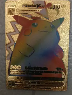 Pokemon Pikachu VMAX 310 HP Gold Foil 044/185 - Image 1