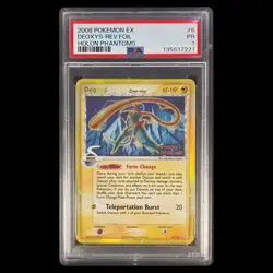2006 POKEMON EX HOLON PHANTOMS #6 DEOXYS-REVERSE FOIL PSA 1 - Image 1