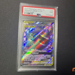 2023 Pokemon Sun Moon Shining Synergy Gengar Mimikyu GX Super Rare 162/150 PSA 9 - Image 1