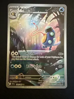 Pokemon Palpitoad 104/086 SV Black Bolt Illustration Rare Holo 90HP - Image 1