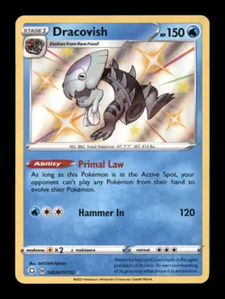 DRACOVISH SV036/SV122 SHINY RARE SHINING FATES SHINY VAULT POKEMON NM/M - Image 1